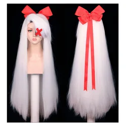 Kyo Long White Cosplay Wig for Vaggie Hazbin Hotel Halloween Costume