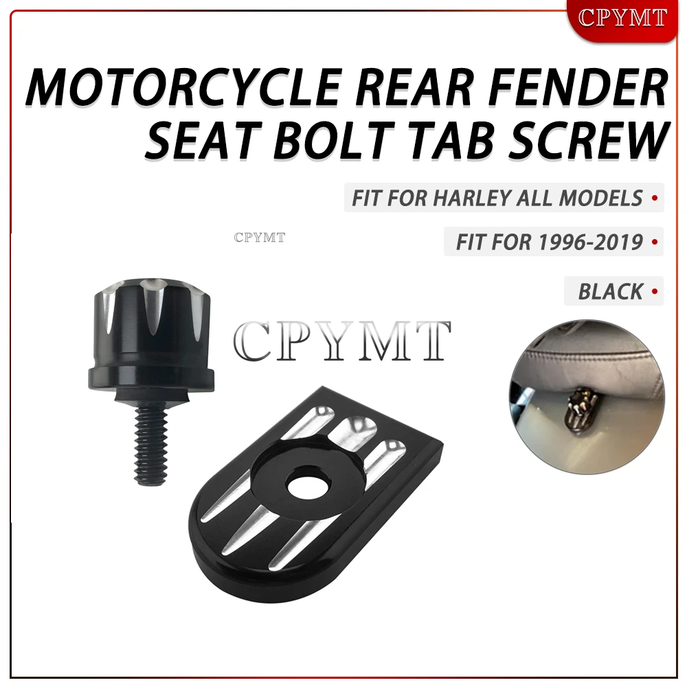 

Motorcycle Rear Fender Seat Bolt Tab Screw Fit For Harley Touring Sportster1200 Wide Glide Fatbob Softail Dyna CVO 1996-2019