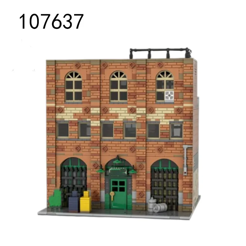 MOC-107637 وحدات بار 130576 قلعة تجميع الجسيمات الصغيرة بنة مشهد الشارع لعبة مجسمة معمارية هدية مجموعة (في St #2