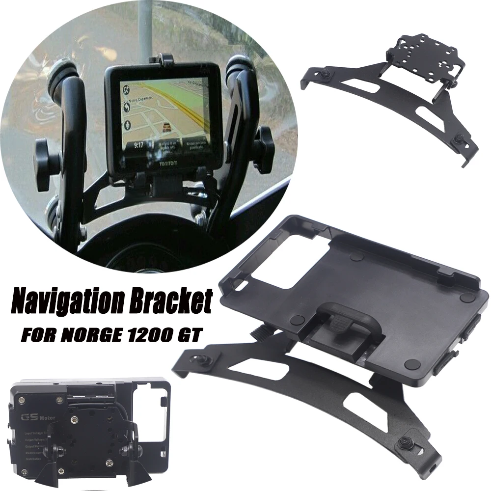 

Motorcycle Accessories GPS Navigation Bracket Supporter Holder For GUZZI NORGE 1200 GT NORGE1200 GT GPS Smart Phone Support