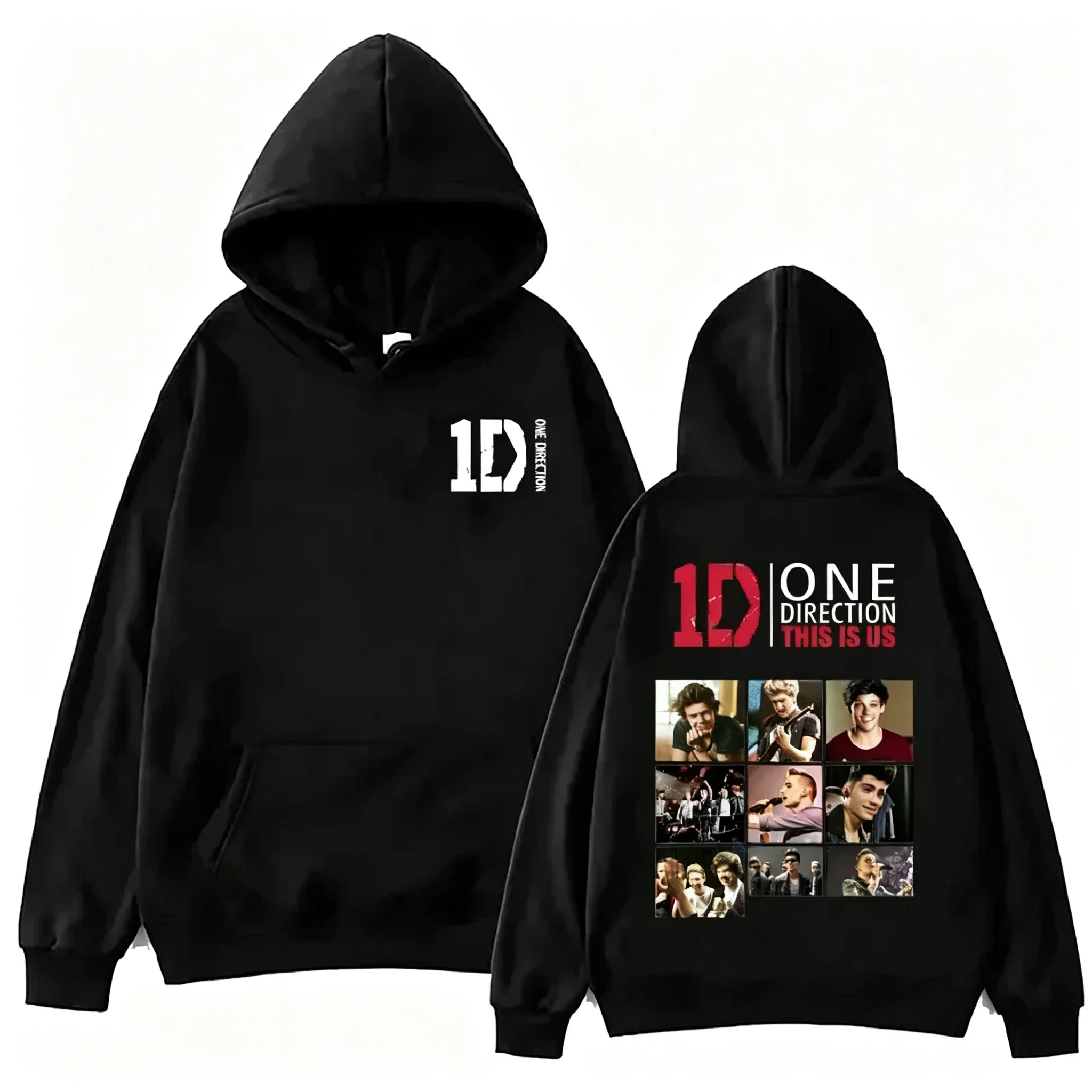 One Directions Band Hoodies Grunge Langarm-Punk-Sweatshirt Vintage Herbst-Winter-Kleidung Hip Hop Sudaderas Musik-Pullover – Detail 9