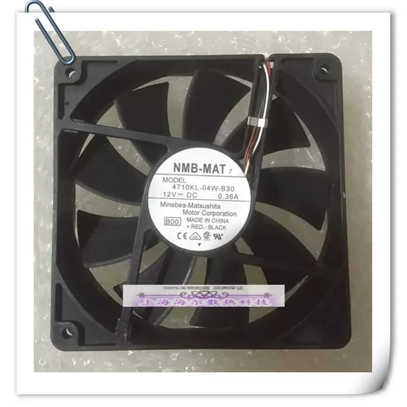 for NMB 4710KL-04W-B30 B39 Original Chassis Fan 12V 0.36A 120mm 12025 Cooling Fan with Speed Measurement for PC Case