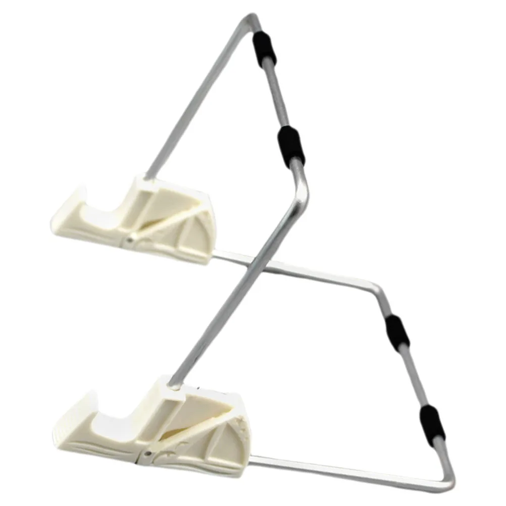 

Portable Whiteboard Stand Detachable Aluminum Desk Tablet Holder Adjustable Silver Travel Stands Book Display Easel Laptop