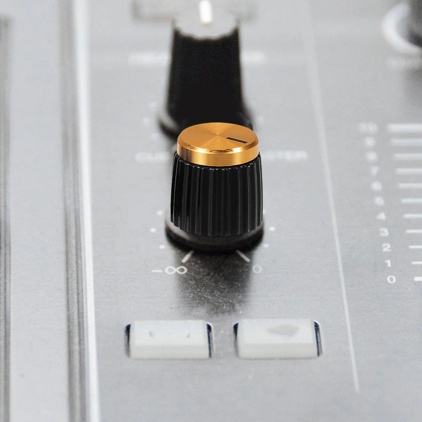 

4Pcs Audio Knobs Precise Volume Adjustment Easy Install Compatible with Various Instruments and Devices Potentiometer Knob