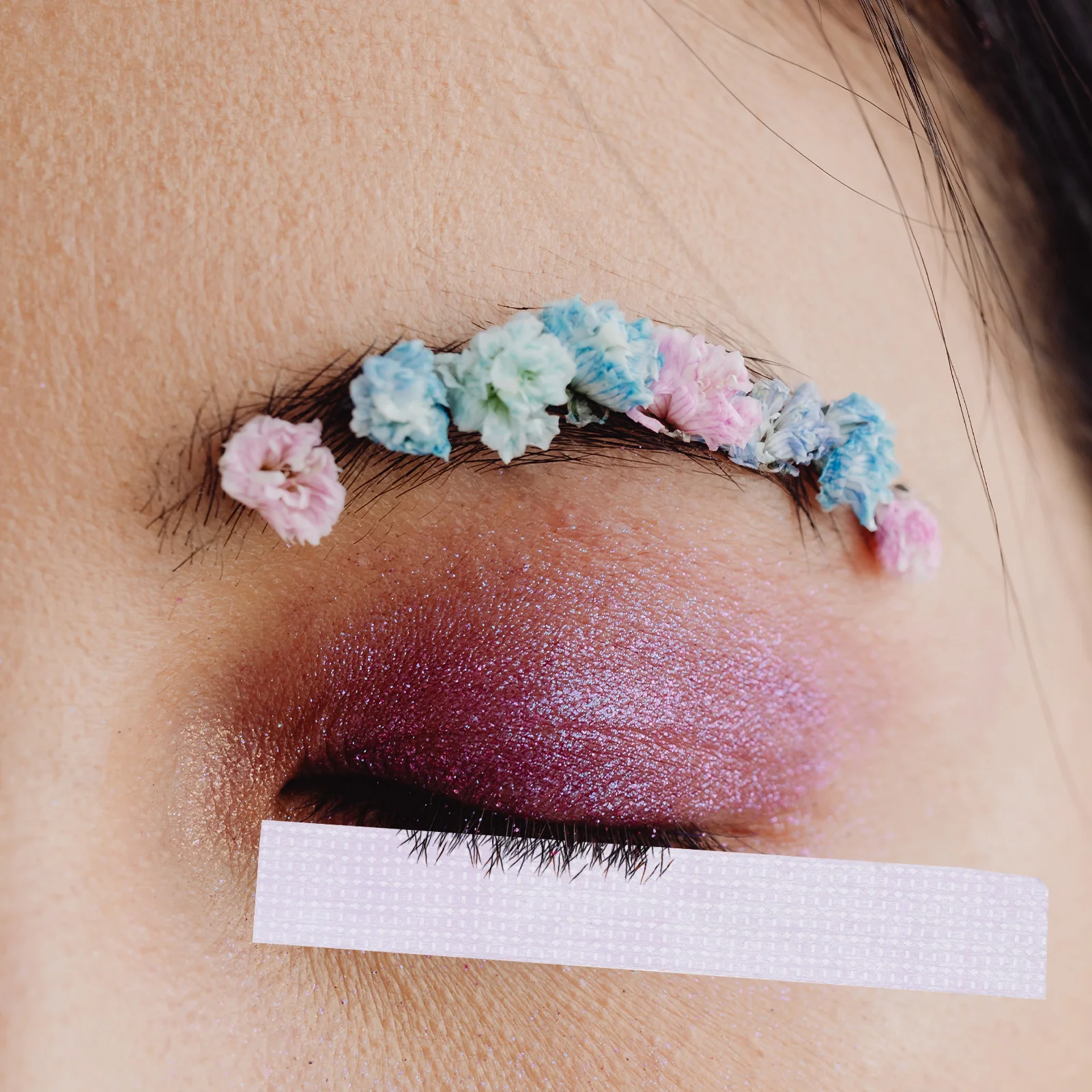 1 ensemble de bandes d'extension de cils, adhésif respirant pour peaux sensibles, outils de greffe faciles à utiliser avec coupe, bandes de maquillage pour Salon de beauté