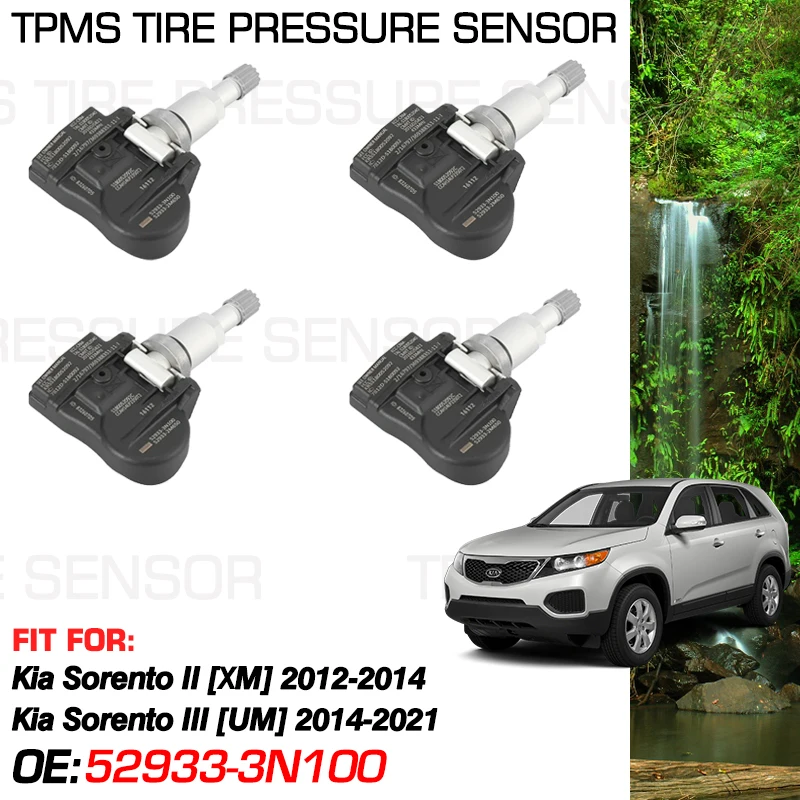 

For Kia Sorento Sport SWB III UM 2014-2021 Kia Sorento II XM 2012-2014 433 MHz Car Tire Pressure Monitor 52933-3N100 52933-2M600