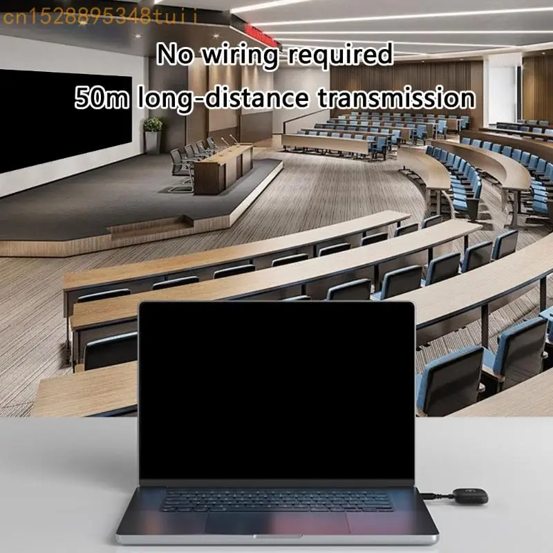 Y4QF 1080P Tipe C Pemancar Video Nirkabel dan Penerima HDTV Extender Display