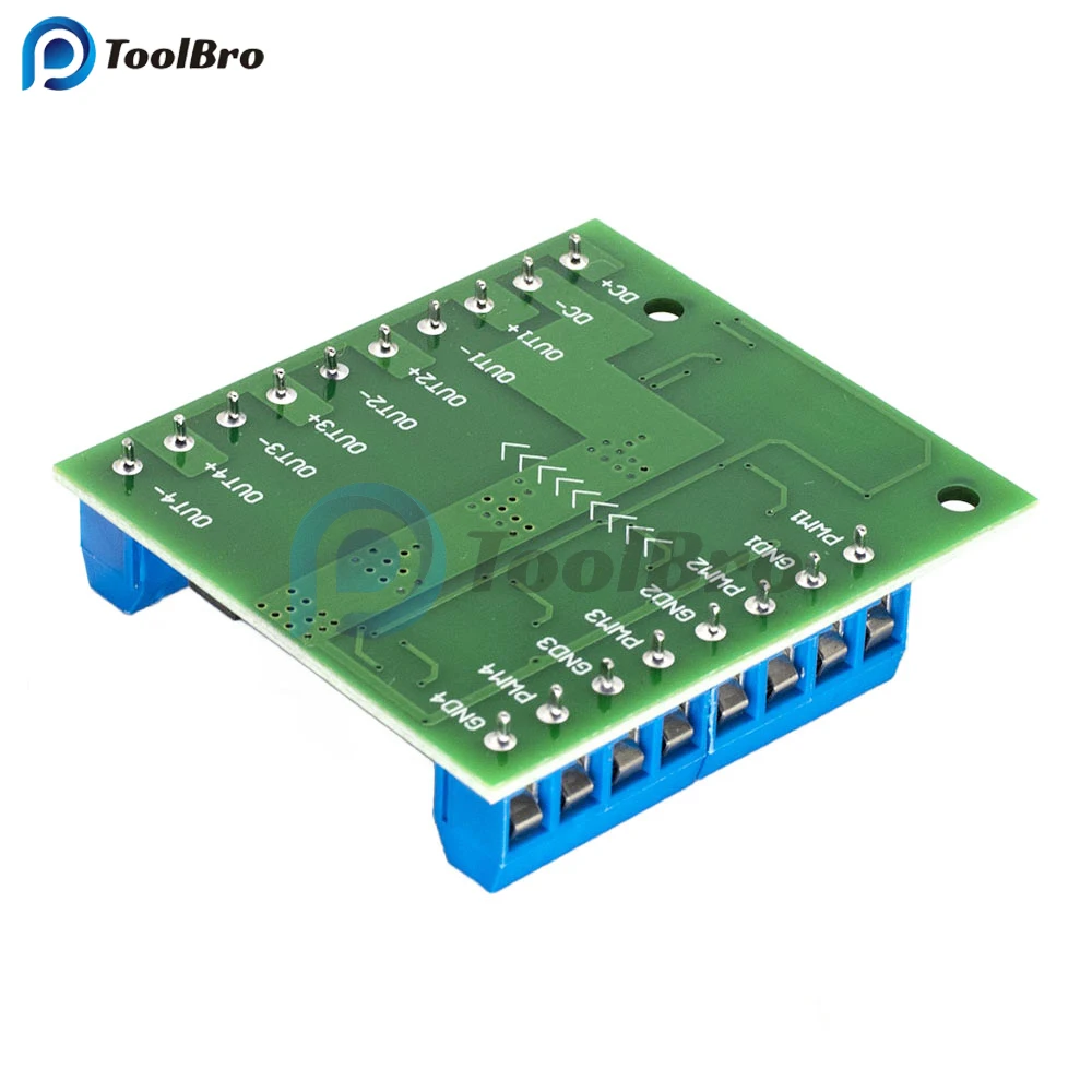 4 CH MOSFET PLC Amplifier Board PWM DC 3-20V to 3.7-27V 10A Driver Module Optocoupler Isolation for LED Strip Lights Motor