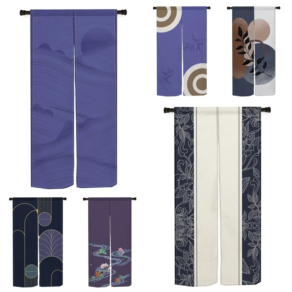 Purple Series Door Curtain Kitchen Bar Bedroom Living Room Entrance Decor Bathhouse Partition Doorway Hanging Split Half Curtain