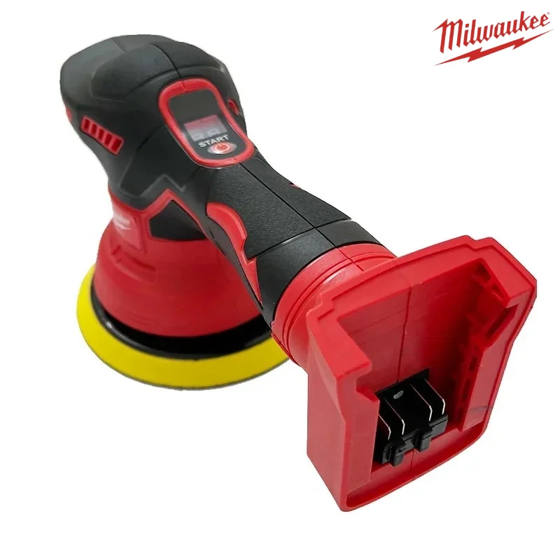 Milwaukee akumulátorová elektrická leštička, autoleštička na voskování, lithiová baterie 18V, 8 rychlostních stupňů, digitální displej - náhled 6