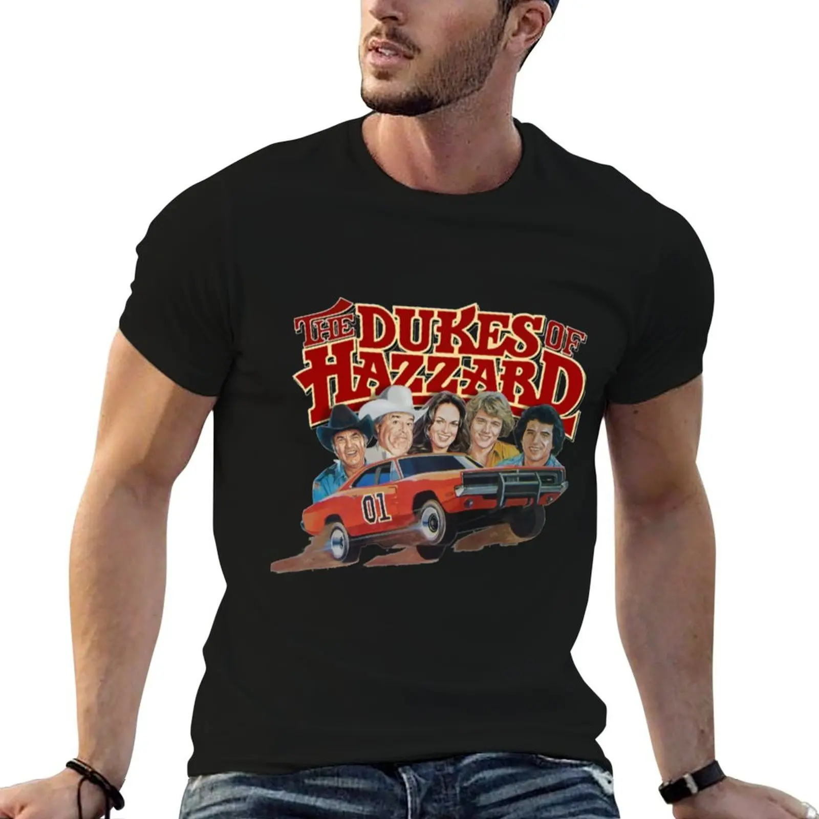 

Dukes Of Hazzard T-ShirtDukes of Hazzard and General Lee T-Shirt t shirts for man pack cotton T-Shirt