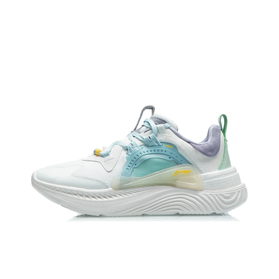 Li Ning Spark Textile, Synthetic Leather Sports Cushioning Slip Resistant Abrasion Resistant Breathable Lightweight AGLR092-4