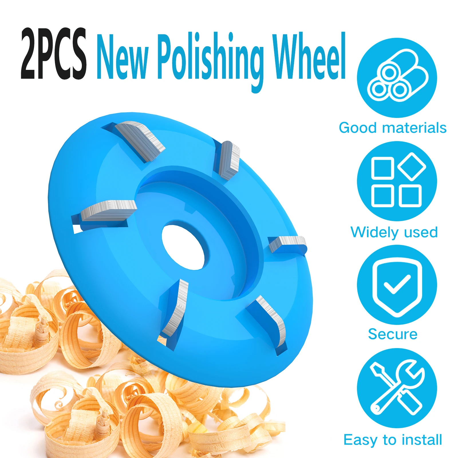 木彫り用ダイヤモンド研削ディスク,アングルグラインダー,研磨ホイール,合金鋼,円形切削工具,木工,90mm, 2個