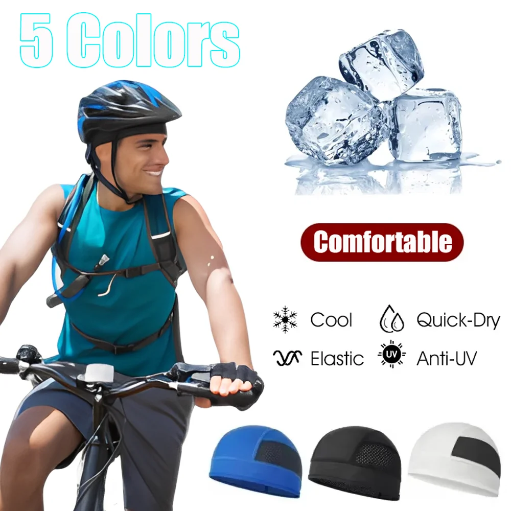 

Motorcycle Summer Breathable Helmet Hood Liner 2025 New Arrival Comfortable Wicking Quick Dry Thin Hoodie Motorbike Accessories