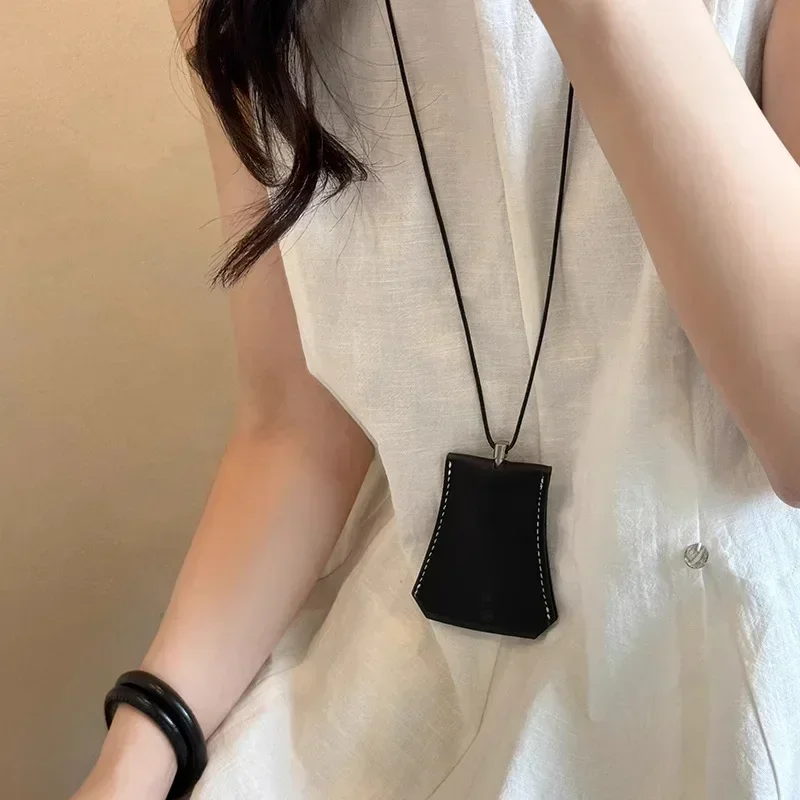 Neck Magnetic Multi Functional Leather Sunglasses Clip Necklace Women Outdoor Travel Portable Storage Hanging Rope Accessories
