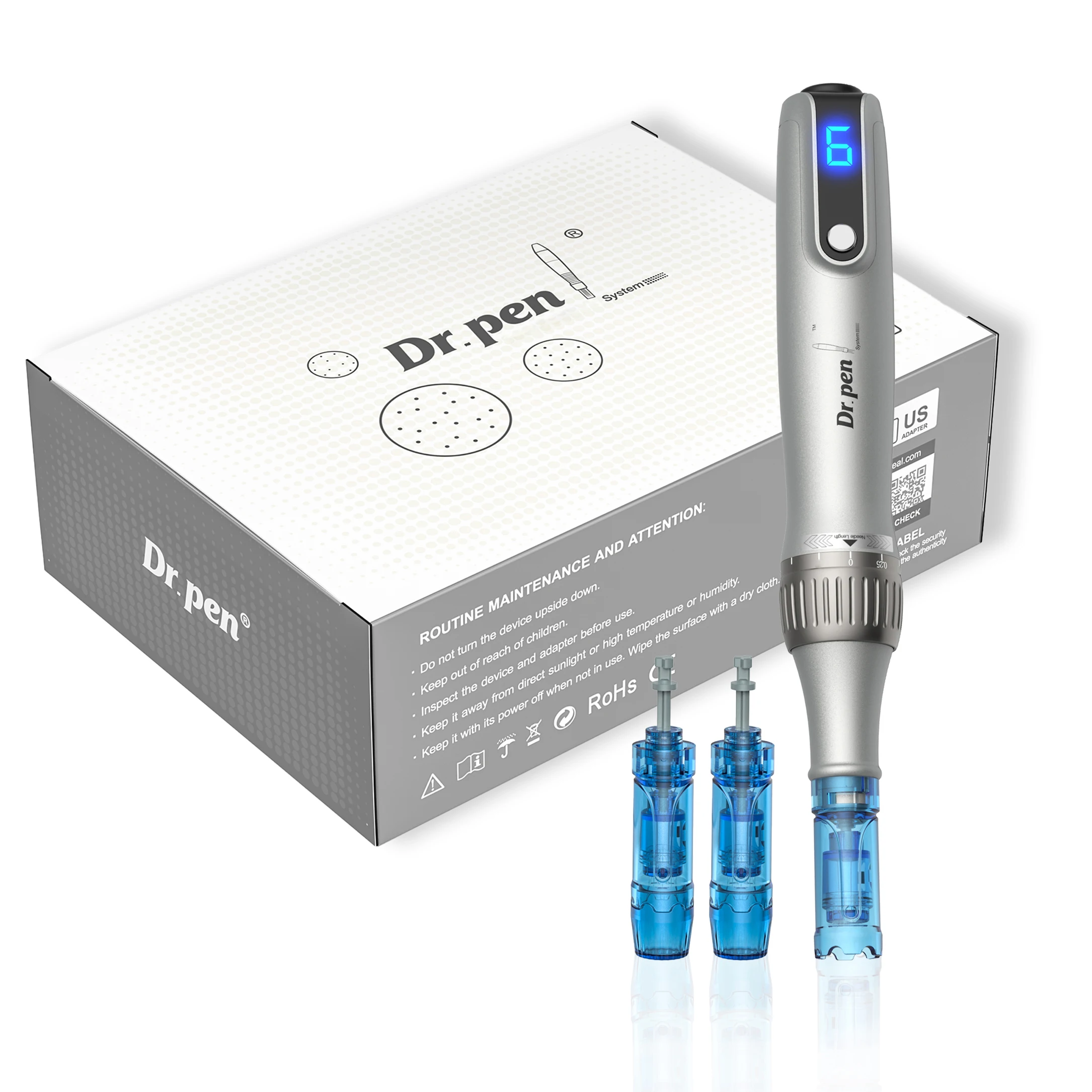 Dr Pen M8S New Series. It Is a Brand New Dr Pen, M8S with Nano 2PCS/Length 0.10mm