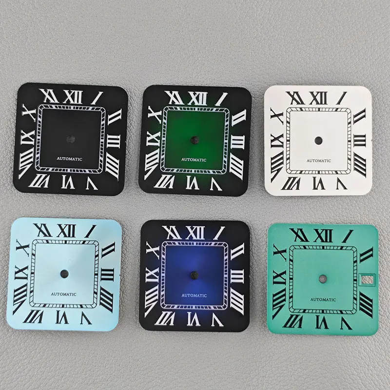 

NH35 dial 27mm square dial roman numeral watch modification accessories for NH35/36 movement