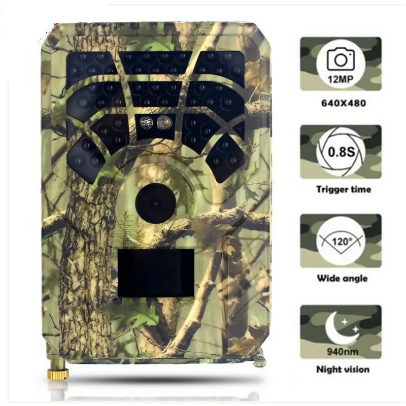 Professional Hunting Camera 16MP 1080P Night Version Trail Infrared Wild Camera Trap 0.8s Trigger Hunt Cameras Hot