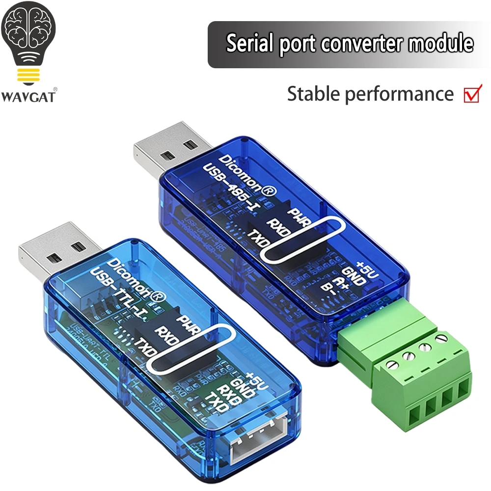 Serial port converter module, USB to RS485 module, industrial-grade communication module TTL to serial port cable downloader