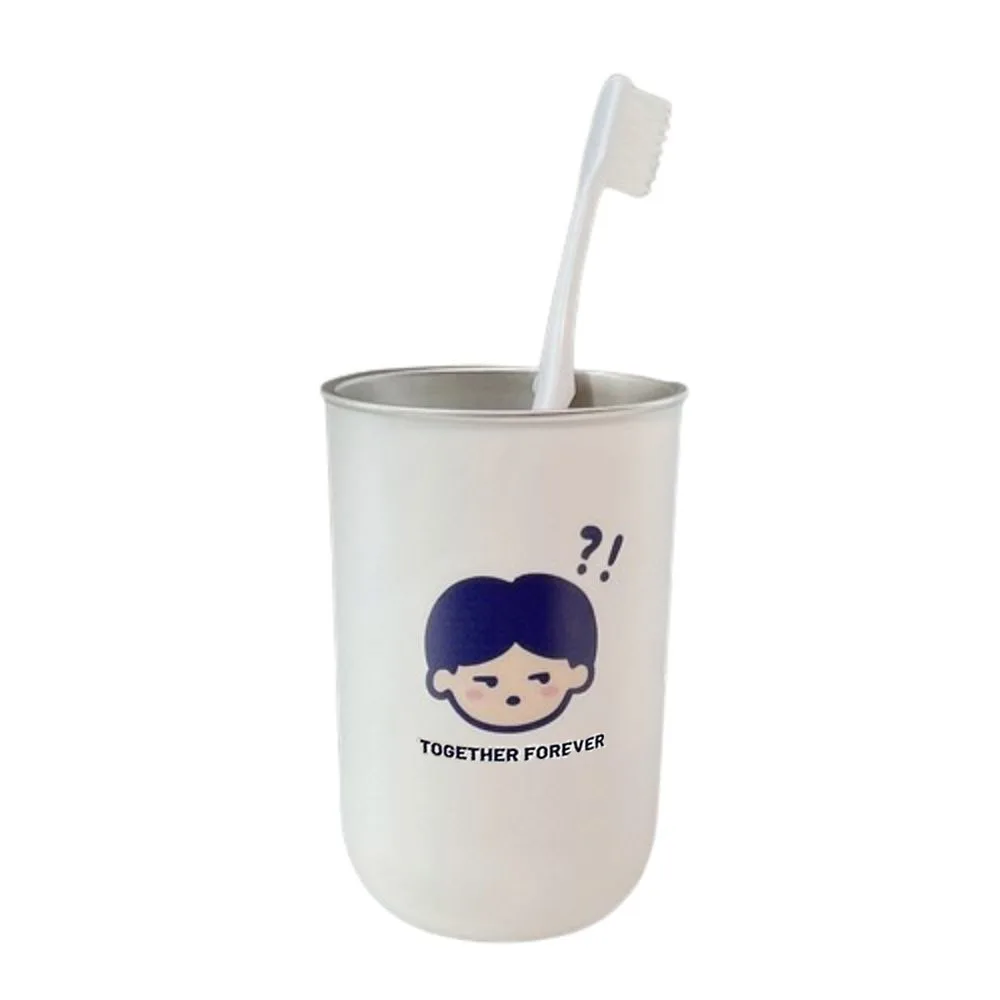 

Thick Cartoon Couple Toothbrush Cup Cute Gargle Cup Mouthwash Cup Simple Style Gift Rinse Cup Student
