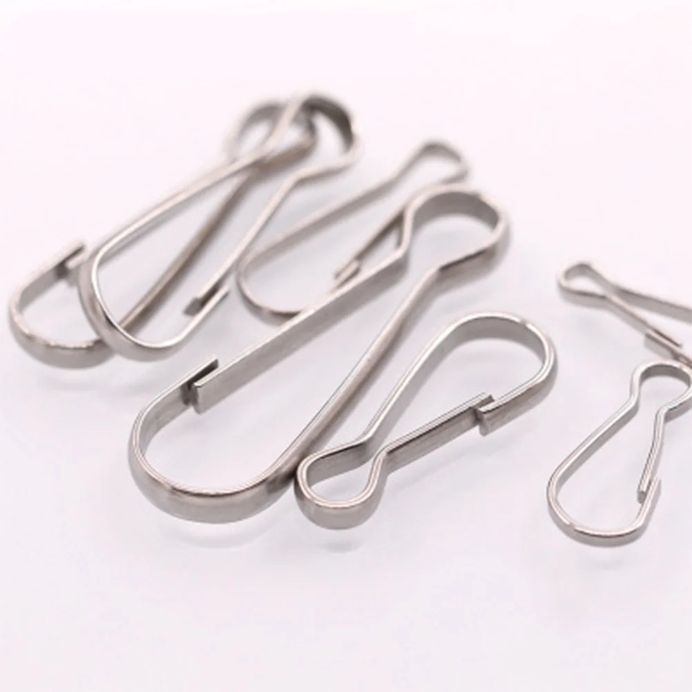 

14pcs Stainless Steel Lobster Clasps 21Mm 24Mm 30Mm 32Mm 40Mm 42Mm 50Mm 7 Sizes Each Jewelry Connector Diy Buckle For