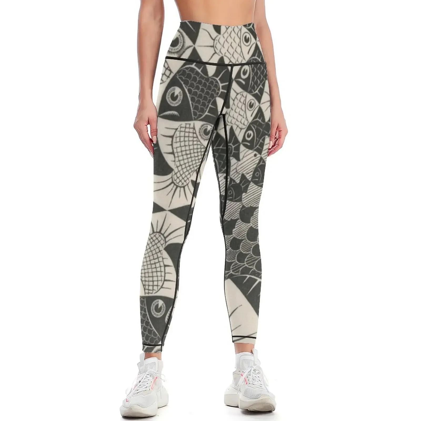 

Escher - Fishes and scales Leggings Legging sexy woman Women's fitness Leginsy push up Clothing fitness Womens Leggings