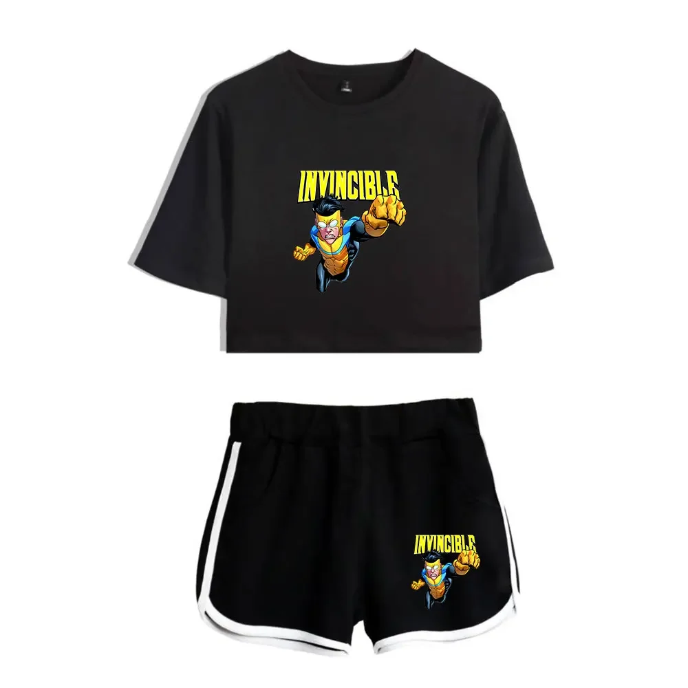 

Invincible Season 2 Tracksuit Women Two Piece Set Top and Shorts Outfits Casual Sportwear Streetwear Clothes