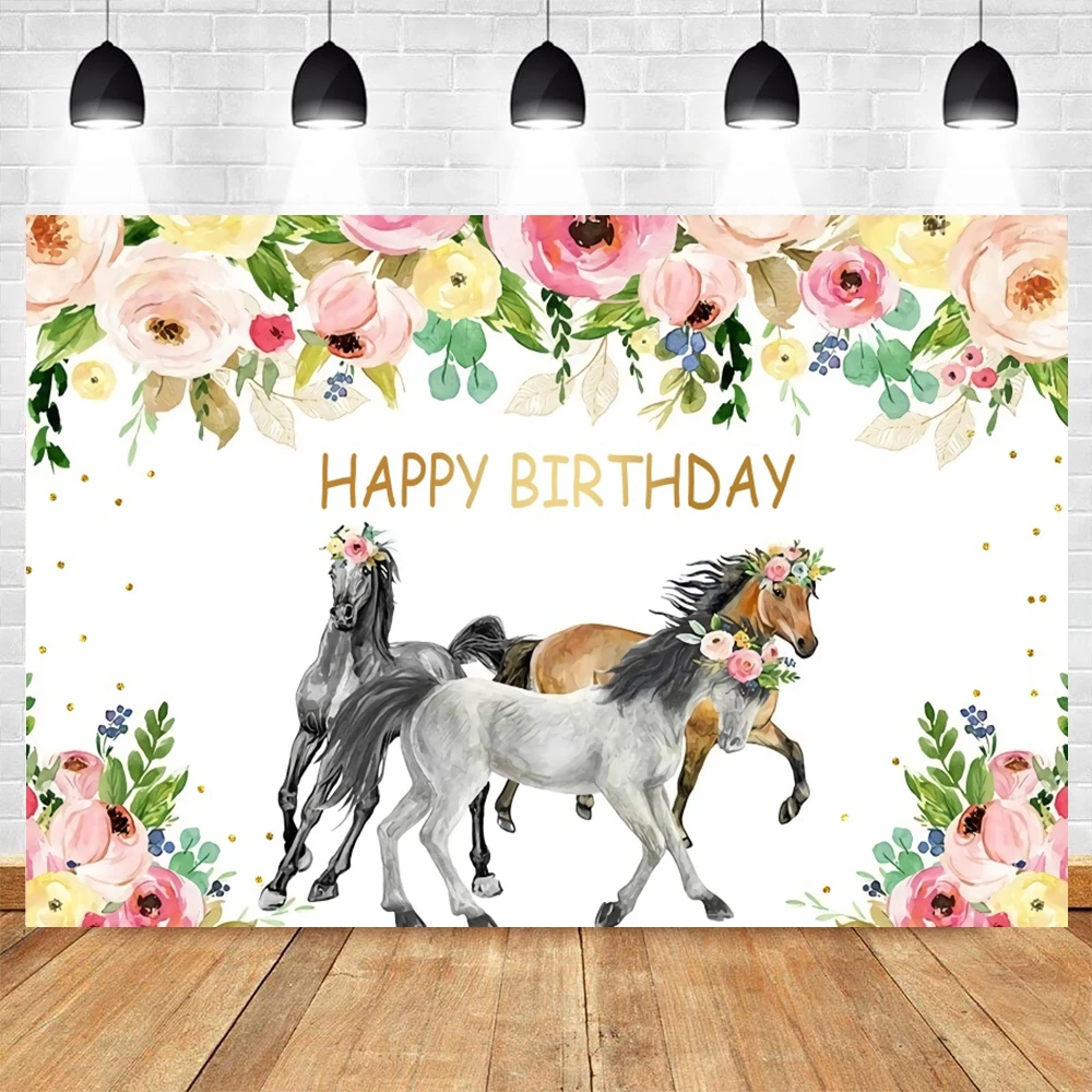 ฉากหลังถ่ายภาพม้าฟาร์มตะวันตกฉากหลังโบโฮแซดเดิลดอกคาวเกิร์ลวันเกิดของตกแต่งรูปภาพตามสั่ง