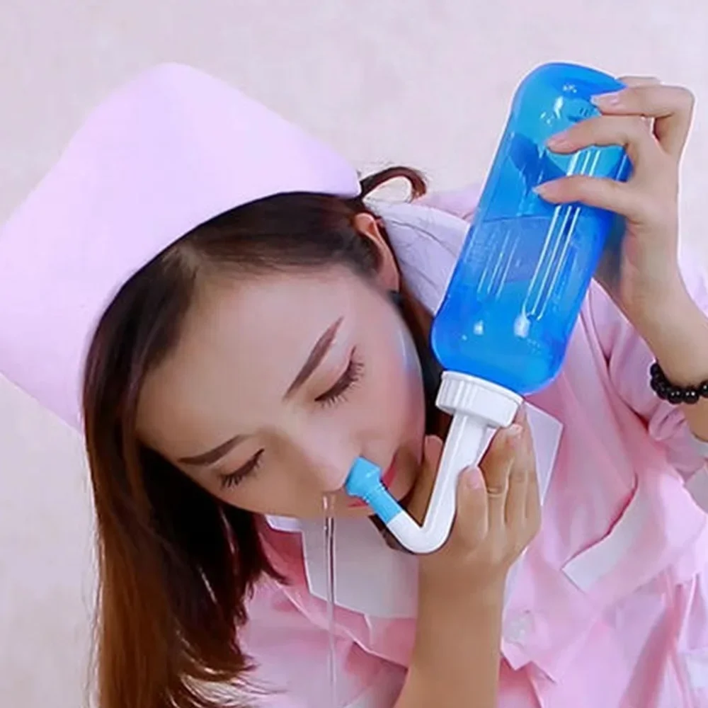 300ml or 500ml Nose Cleaner Nasal Irrigator Nasal Wash Neti Pot Avoid Allergic Rhinitis Sinusitis Cure For Adult Child Therapy