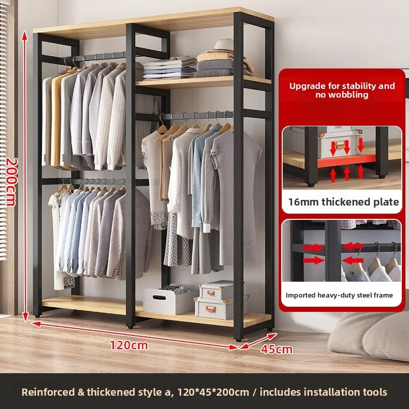 Easy Easy Assembly Fabric Closet Home Bedroom Small Apartment Storage Metal Wardrobe Steel Frame Cabinet Rental Bedroom Furniture - Aliexpress Deal