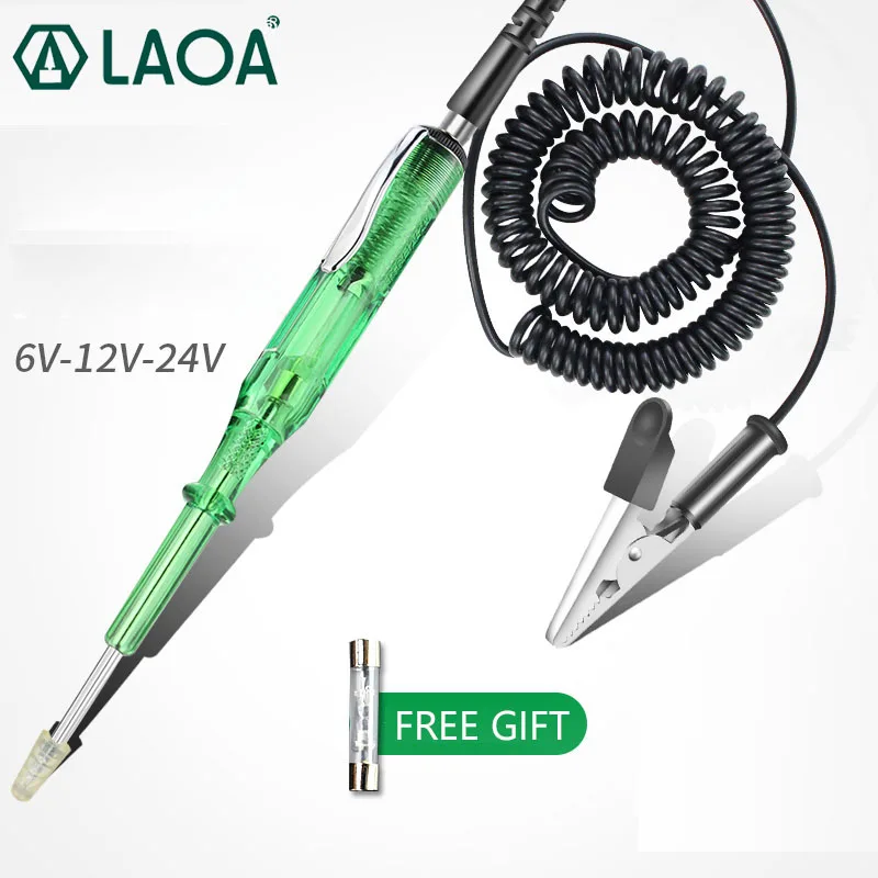 LAOA 12V 24V Car Maintenance Test Pen Automobile circuit detection Tools