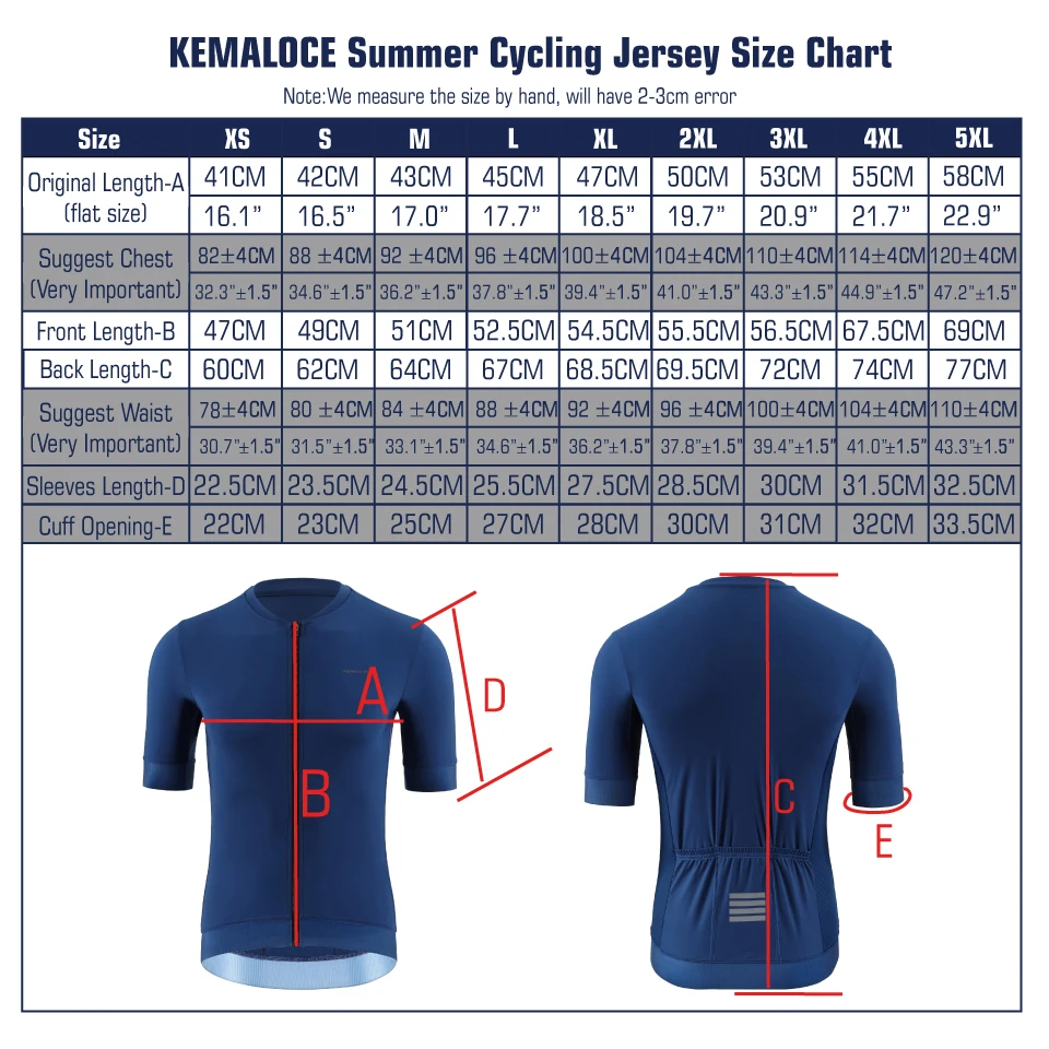 KEMALOCE Cycling Jersey Men Short Sleeve 2024 Summer Solid Blue&Black&White&Grey Reflective Breathable Cool Bicycle Bike Jersey