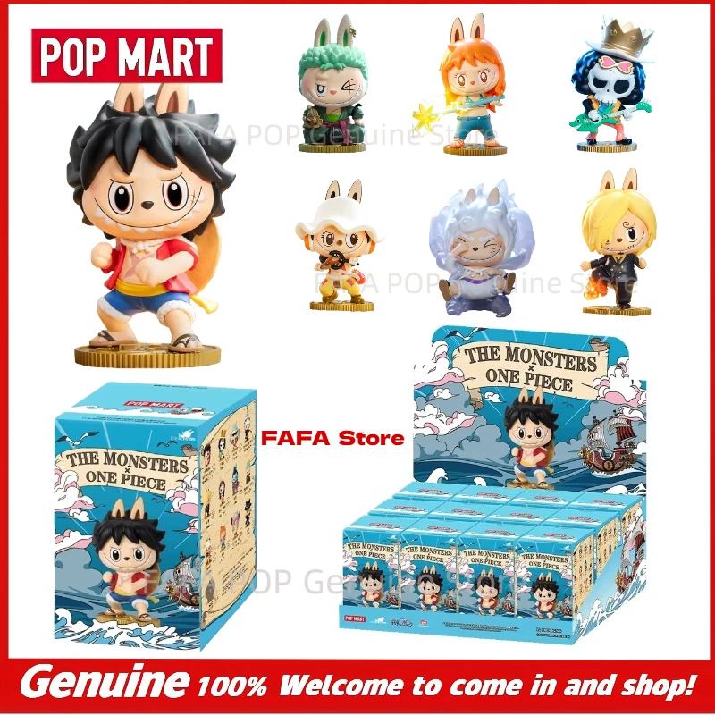 

POPMART THE MONSTERS X One Piece Series Blind Box LABUBU Chopper Mystery Cute Luffy FigureSurprise Trendy Gift Collectible Figur