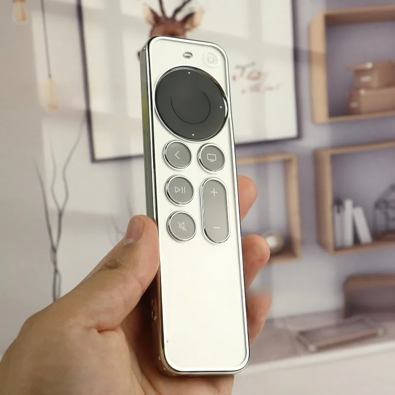 

TPU Full Cover Protective Case for Apple TV 4k Remote Control 7/6 for Sri Remote Sleeve for 2022 Models Clear Color