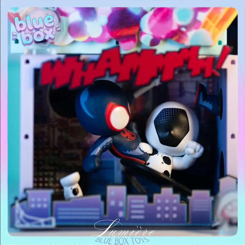 

Genuine Spider Man Across The Spider Verse COSBI Mini Diorama Blind Box Movie Peripheral Figure Collectible Mestery Box Gift
