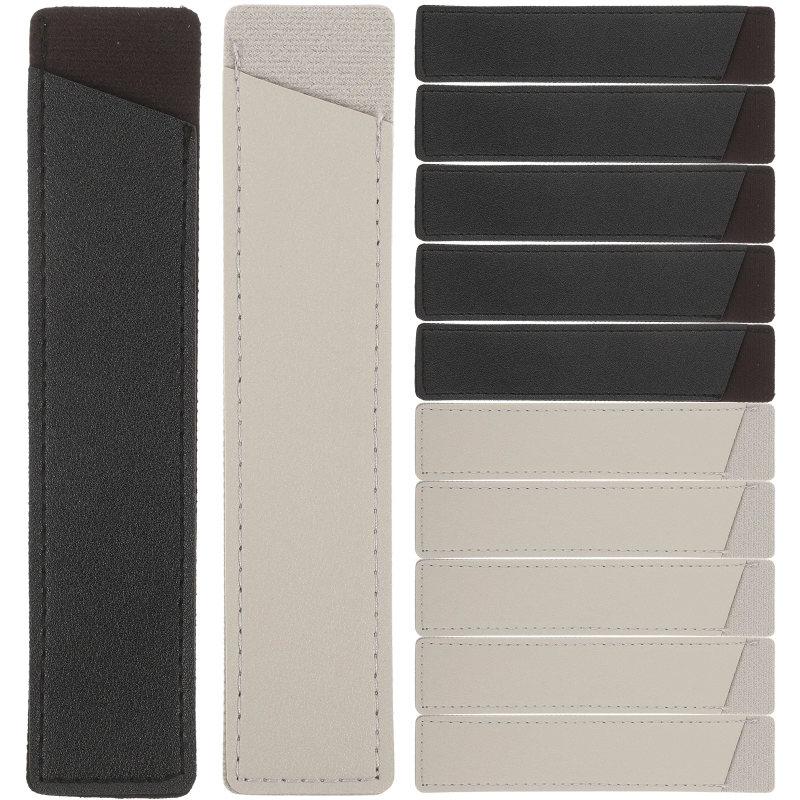 

12pcs Pen Holder Sleeve With Elastic Band For Notebook Journal Premium Pu Pen Pouch Protector Storage Bag Gift