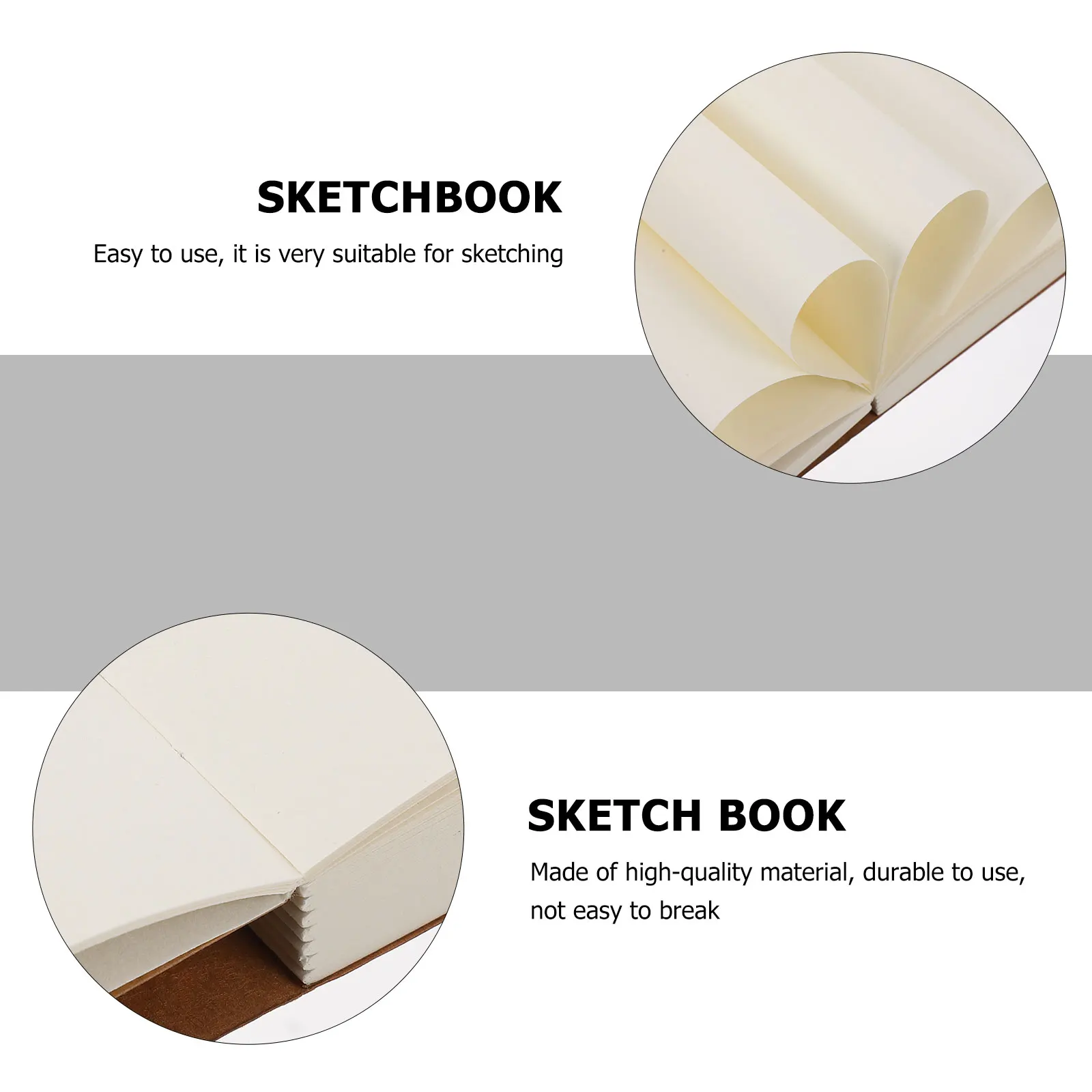 

Portable Hardbound Double Sided Sturdy Paper Sketching Vibrant Long-lasting