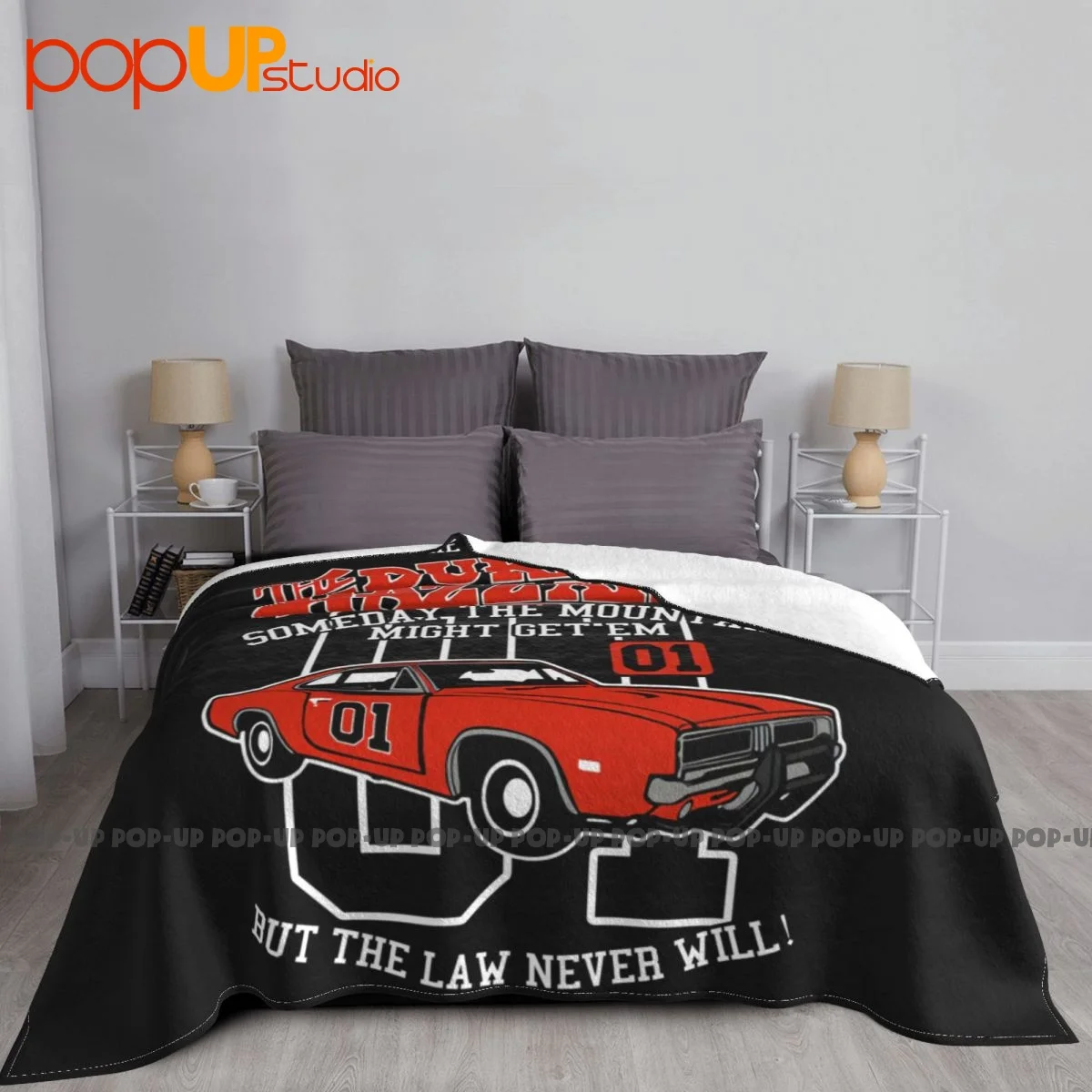 Dukes Of Hazard General Lee 01 Car Blanket Velvet For Bed Dual Purpose Sofa Dedicated Sleeping Sheets