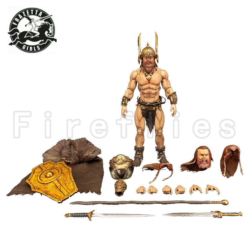 1/12 6 inches Frazetta Meisjes Action Figure Frank Frazetta Wave 3 Norseman Anime Model Speelgoed