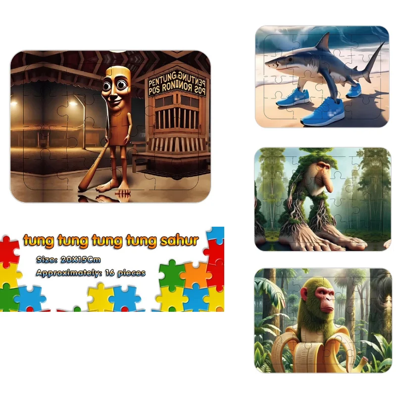 

3D Tralalelo Tralala головоломки игрушки мультфильм загадочные животные головоломки обучение развивающие настольные игры для мальчиков и девочек