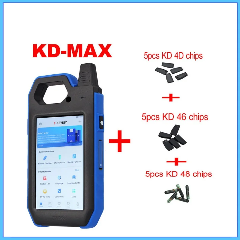 

KEYDIY KD MAX Key Programmer Auto Remote Generator Chip Reader Frequency Tester Mutil-functional Smart Device. Chip is a me