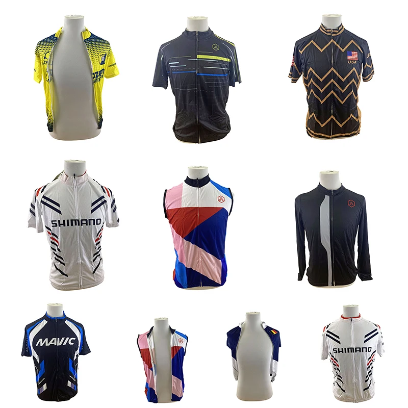 

Cycling Clothing 2024 Men New Summer Bike Uniforme Quick Dry Cycling Jersey Set Bicycle Shirt 10 pieces