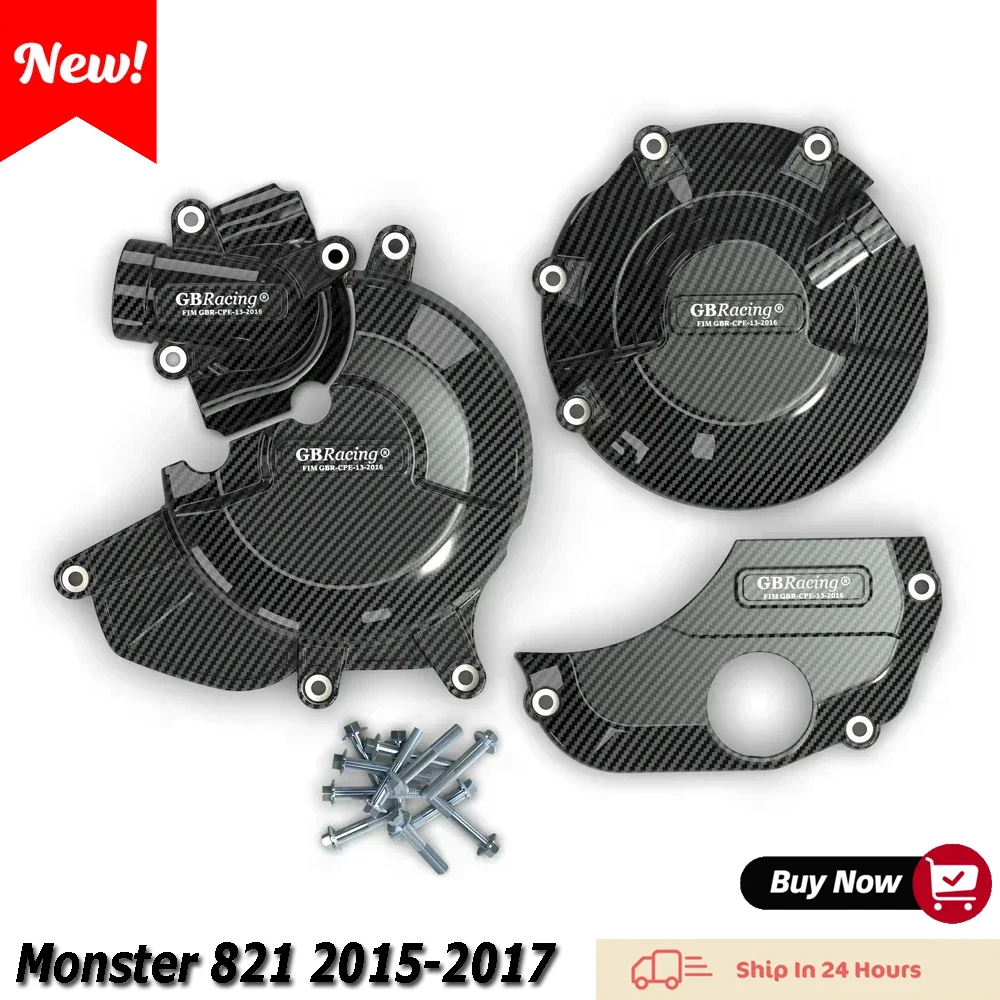 

Для Ducati MONSTER 821 2015-2017 нейлоновый и стекловолоконный композитный защитный чехол GB Racing Engine, аксессуары и модификации