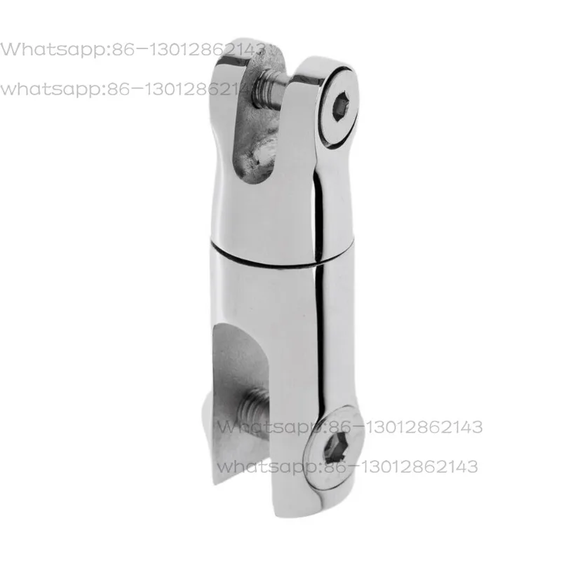 Marine Grade Stainless Steel Anchor Swivel Connector, 2 Joint Rotary Anchor Connector,Boat Anchor Chain Rotary Coupling Hardware