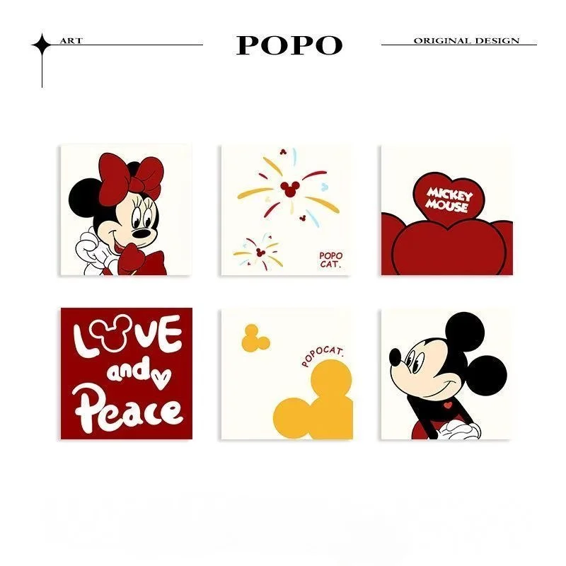 

Disney Mickey Mouse Cartoon Party Series Home Switch Stickers Wall Decoration Sockets Beautify Christmas and Halloween Gifts
