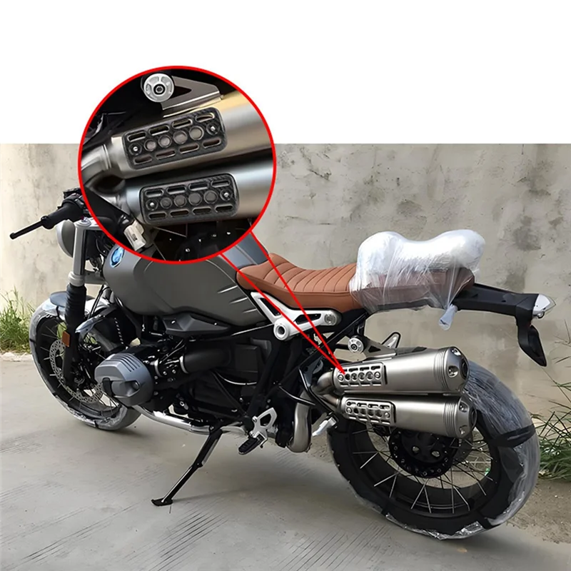 

HOT-Motorcycle Muffler Pipe Anti-Scald Protection Exhaust Shield Insert Heat Guard For BMW R Nine T Scrambler R9T Rninet,Motorcy