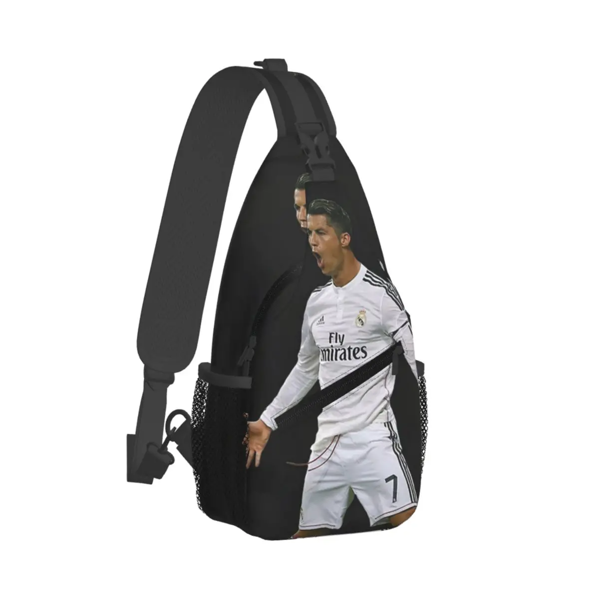 CR7-Cristiano Crossbody Backpack Sling Shoulder Bag Durable Adjustable Gym Bag Cycling Travel Hiking Daypack