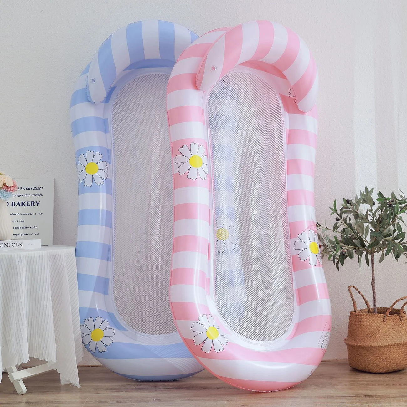 Hamac gonflable d'eau de pétale de fleur de 1PC-tapis flottant portatif pour une détente sûre de piscine, de lac ou de plage