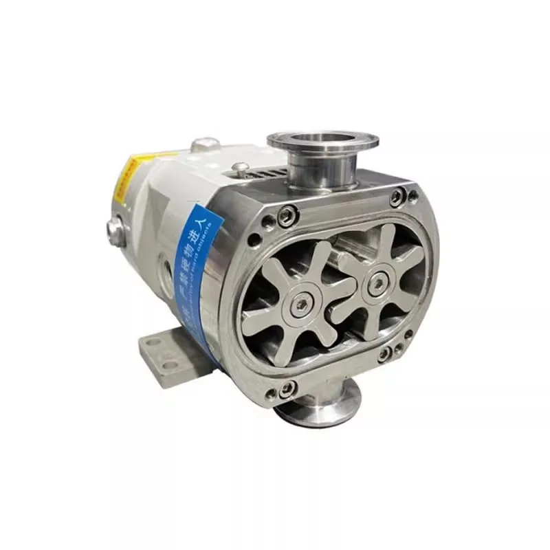 

Головка роторного насоса кулачкового типа из нержавеющей стали для переноса йогурта, пасты и соуса высокой вязкости