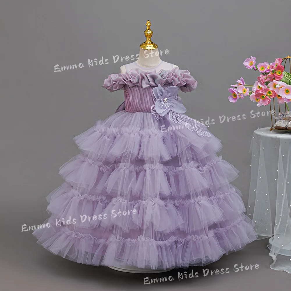 custom-new-elegant-girl's-birthdayparty-dresssingle-shouldergorgeouschiffon-puffdress-for-4-12years-old-princessbridesmaid-dress